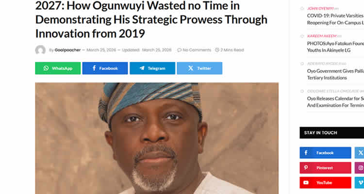 2027: How Ogunwuyi Wasted no Time in Demonstrating His Strategic Prowess Through Innovation from 2019